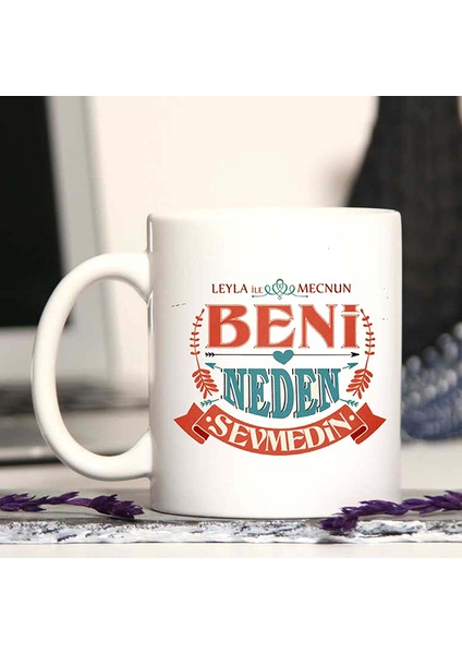 Leyla Ile Mecnun Tasarım Kupa Bardak