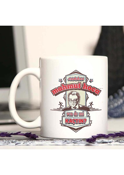Retro Tasarım Mahmut Hoca Temalı Kupa Bardak