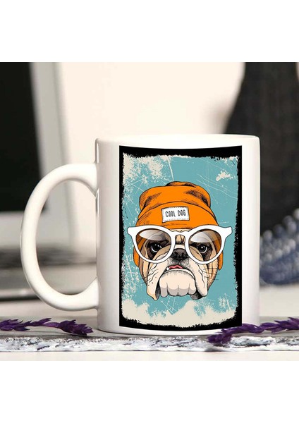 Retro Tasarım Çılgın Köpek Kupa Bardak