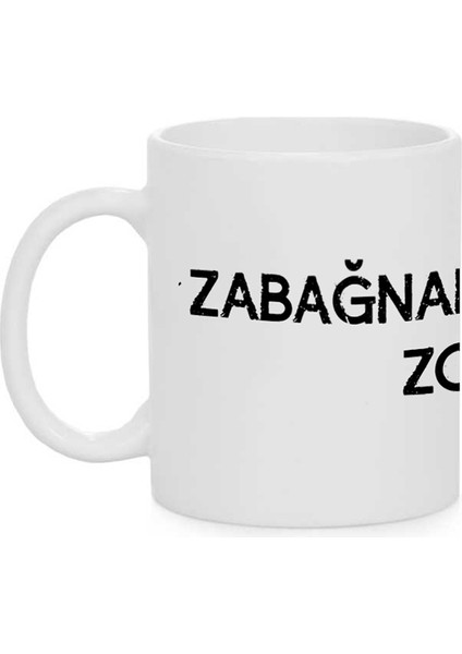 Esprili Tasarım Yazılı Kupa Bardak