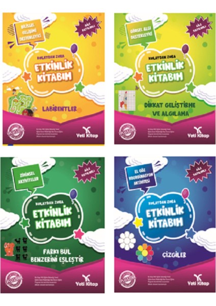 Ilk Adım 2-4 Yaş Dikkat ve Zeka Geliştirme Setim (Ciltli)