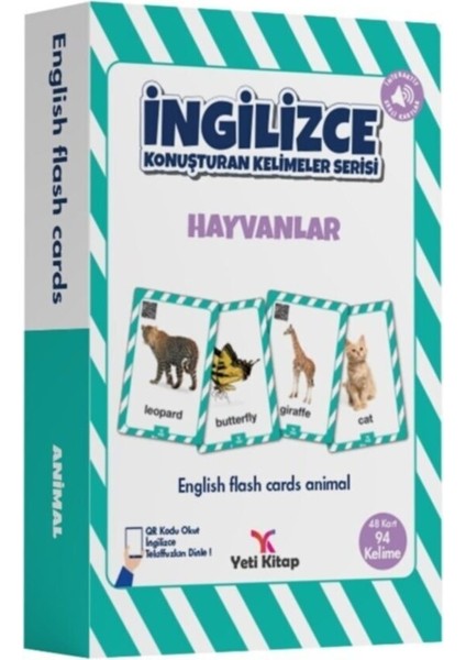 Ingilizce Kelime Kartları Hayvanlar (Ciltli) fiyatları