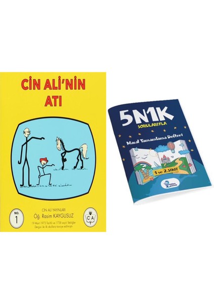 Cin Ali Serisi 10 Kitap+ Orka Çocuk 5N1K Masal Tamamlama Defteri (Ciltli)