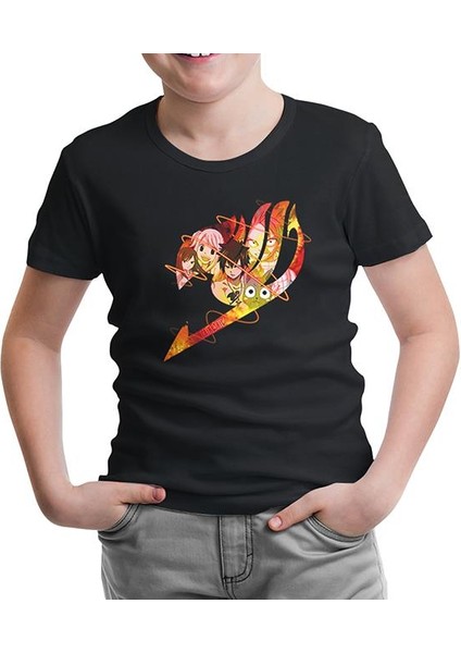 LordT-Shirt Fairy Tail Siyah Çocuk Tshirt