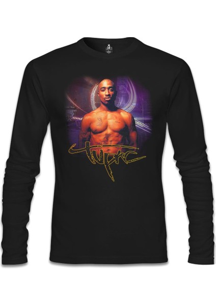 LordT-Shirt Tupac Shakur Siyah Erkek Sweatshirt