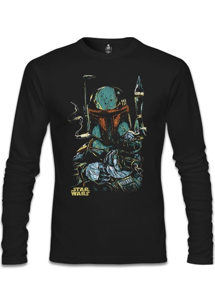 LordT-Shirt Star Wars - Gun Siyah Erkek Sweatshirt