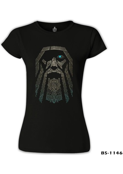LordT-Shirt Vikings - Odin Siyah Bayan Tshirt fiyatları