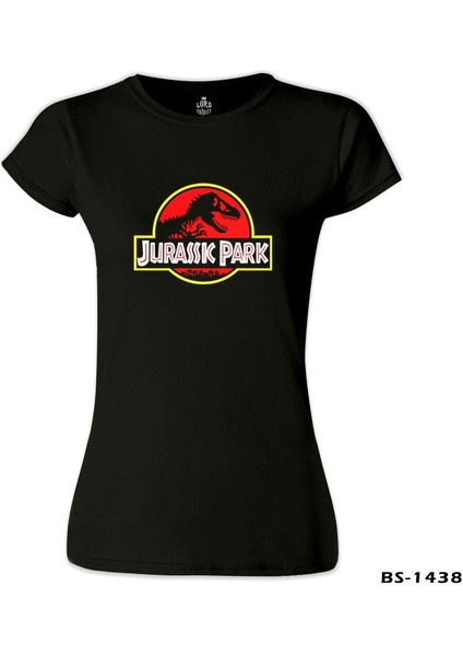 LordT-Shirt Jurassic Park - Shadow Siyah Bayan Tshirt