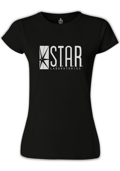 LordT-Shirt Flash - S.t.a.r. Laboratories Siyah Bayan Tshirt