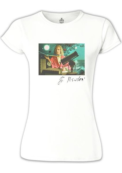 LordT-Shirt Newton - Elma Beyaz Bayan Tshirt