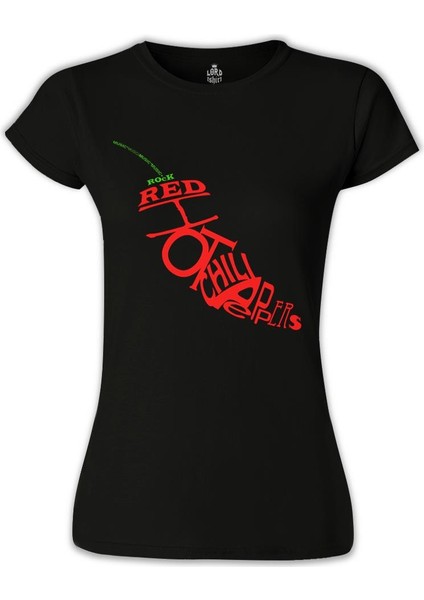 LordT-Shirt Red Hot Chili Peppers - The Pepper Siyah Bayan Tshirt