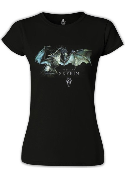 LordT-Shirt Skyrim - Paartuhnax Siyah Bayan Tshirt