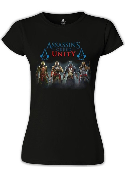 LordT-Shirt Assassin's Creed - Unity Siyah Bayan Tshirt