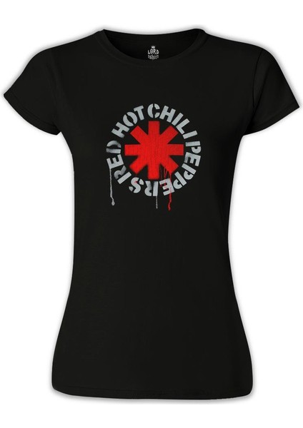 LordT-Shirt Red Hot Chili Peppers - Logo Siyah Bayan Tshirt