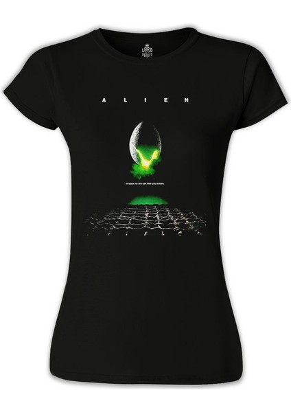 LordT-Shirt Alien - Scream Siyah Bayan Tshirt