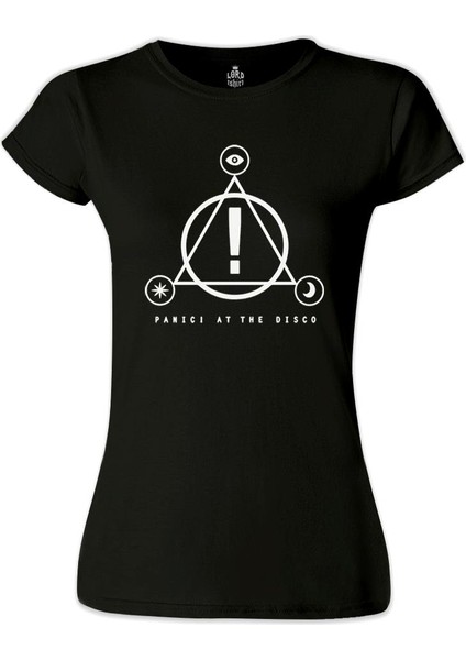 LordT-Shirt Panic At The Disco! - Triangle Siyah Bayan Tshirt