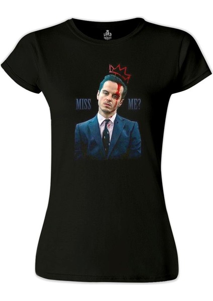 LordT-Shirt Sherlock Holmes - James Moriarty Siyah Bayan Tshirt