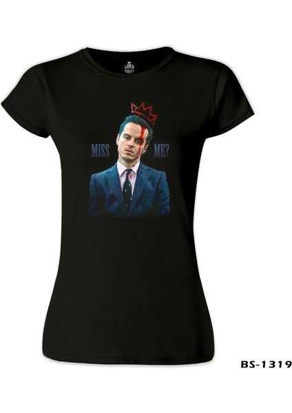 LordT-Shirt Sherlock Holmes - James Moriarty Siyah Bayan Tshirt fiyatları