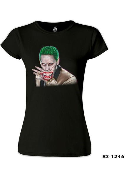 LordT-Shirt Suicide Squad - Joker Hand Siyah Bayan Tshirt