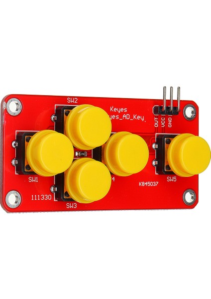 【global】 Ad Analog Klavye Modülü Elektronik Yapı Taşları Arduino Dıy Için 5 Tuş (Yurt Dışından)