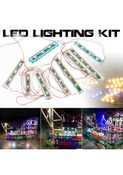 Guangdong Spirit LED Aydınlatmalı Le-Go Roller Coaster Için Işıklandırma Seti - Çok Renkli (Yurt Dışından)