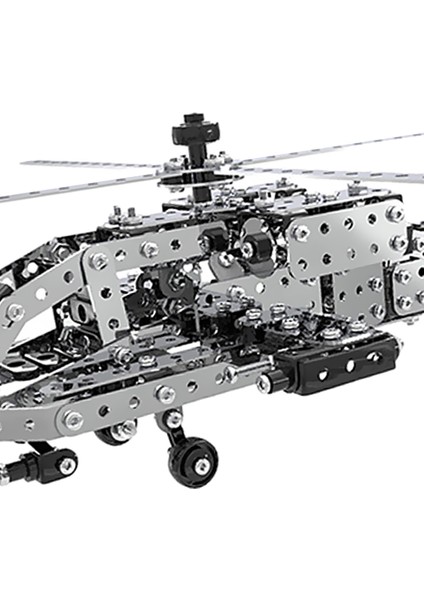 Guangdong Spirit 567 Parça Helikopter Modeli Yapı Taşları -Gümüş (Yurt Dışından)