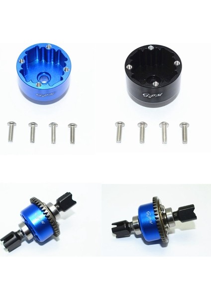 Arrma 1/8 Kraton 6s Talıon Senton Typhon Araba Için Diferansiyel Alüminyum Alaşımlı Ön ve Arka Evrensel Diferansiyel Kapağı, Siyah (Yurt Dışından) fırsatları