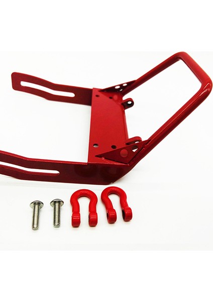 Yalıruı Rc Araba Ön Tampon Alüminyum Alaşımlı Rc Model Parçası Eksenel SCX10 Jeep Wrangler Ön Tampon Metal (Yurt Dışından)