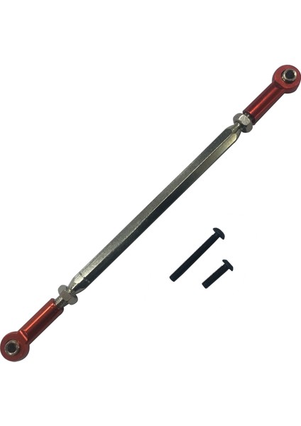 Rc Otomobil Parçaları Rgt 86100 1-10 Tırmanma Aracı Yükseltme Parçaları Kırmızı Için Metal Direksiyon Rot Kolu (Yurt Dışından)