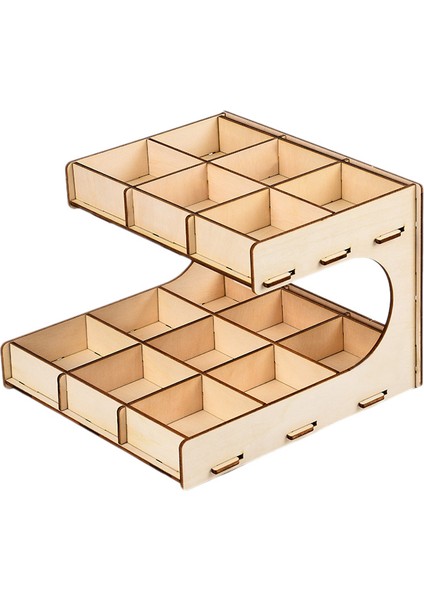 Guangdong Spirit Dıy Çok Fonksiyonlu Ahşap Model Organizatör Araçları Saklama Kutusu (Yurt Dışından)