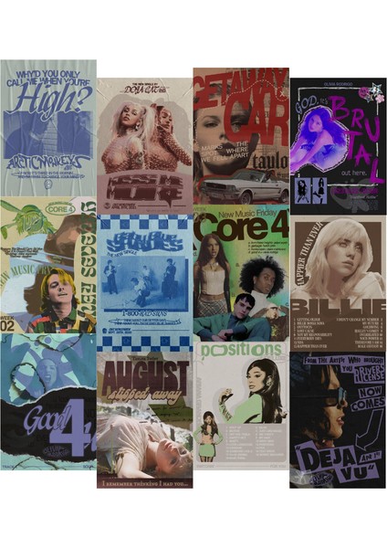 Rock Poster Duvar Kağıdı Seti