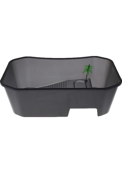 Sürüngen Habitat Teraryum Tankı Üreme Kutusu Terrapin Kaplumbağa Kaplumbağa Blk Black (Yurt Dışından)