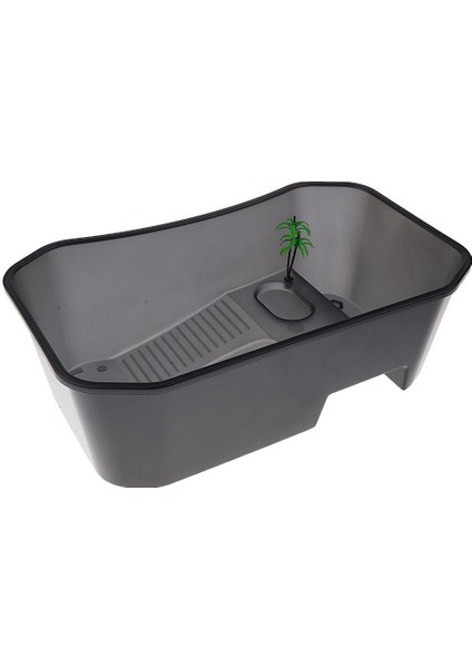 Sürüngen Habitat Teraryum Tankı Üreme Kutusu Terrapin Kaplumbağa Kaplumbağa Blk Black (Yurt Dışından)