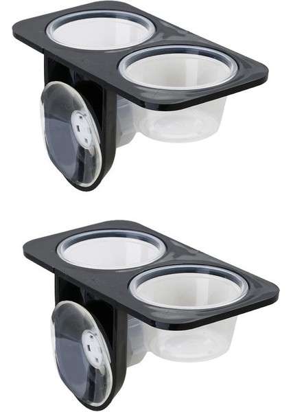 2x Küçük Sürüngen Böcekler Amfibiler / Vantuz ile Çift Kase Besleme (Yurt Dışından)