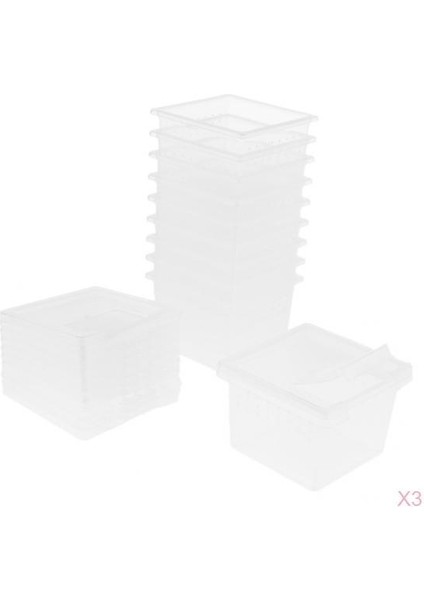 30X Besleme Kutusu Pet Böcek Sürüngen Üreme Kafes Kuluçka Konteyner Clear (Yurt Dışından)