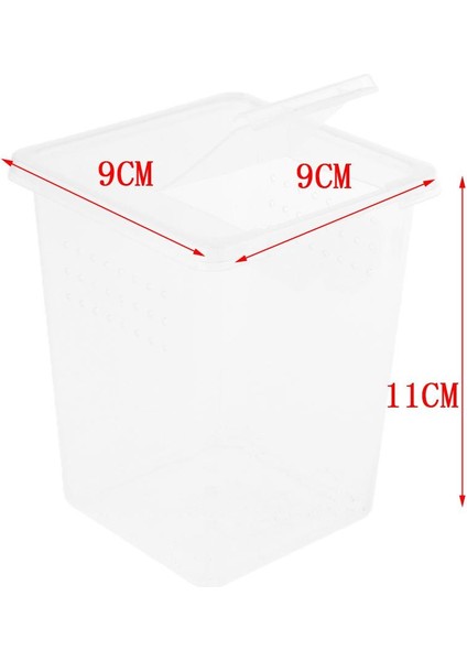2x Plastik Sürüngen Böcek Kurbağa Örümcek Habitat Besleme Kutusu Konteyner 8X8X11CM 2 Adet (Yurt Dışından) fırsatları