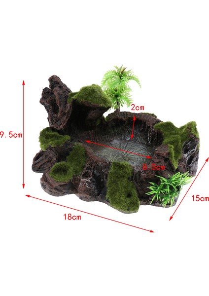 2 Adet Bitki Dekor Sürüngen Kase Besleyici Çanası Su, Gıda, Kalsiyum Tozu, Jel, (Yurt Dışından) modelleri