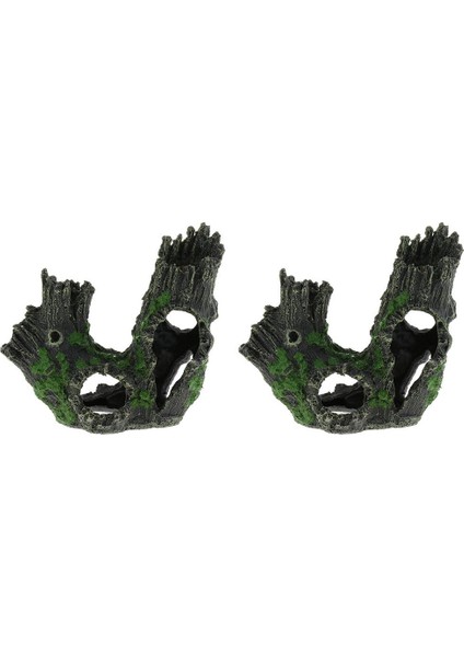 2 Adet Akvaryum Dekoratif Yapay Ağaç Gövdesi Için Tank Süsleme (Yurt Dışından)