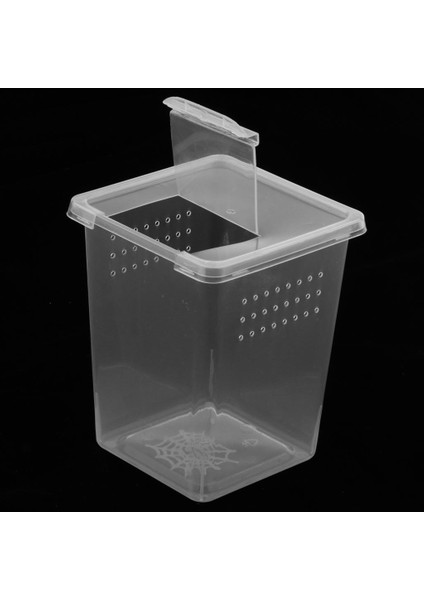 2 Adet 2 Boyutu Plastik Böcek Kaplumbağa Örümcek Habitat Besleme Kutusu Konteyner Tankı (Yurt Dışından)