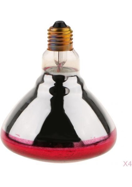 4x Isı Ampul Üreme Lambası Isı Yeminli Kızılötesi Isıtıcı Tipi 4 - 100W (Yurt Dışından)