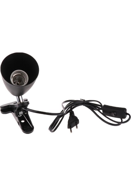 Çan Ağız Sürüngen Isı Işık Uvb Ampul Lamba Tutucu E27 Ab Tak Siyah (Yurt Dışından)