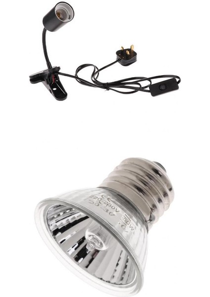 Ayarlanabilir 360 ° Gooseneck Sürüngen Vivarium Isıtma Ampul Lamba Tutucu E27 (Yurt Dışından)