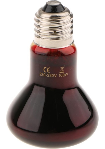 Sürüngen Kaplumbağa Amfibi Nightlight Kızılötesi Işık E27 Baz Isı Lambası 100 W (Yurt Dışından) fırsatları