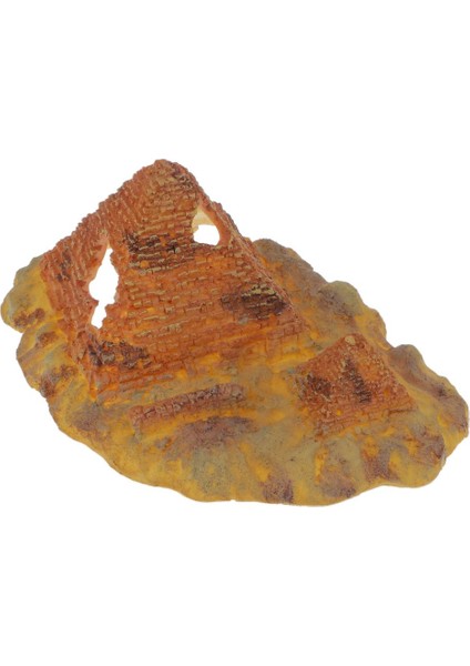 Sürüngen Kutusu Teraryum Vivarium Dıy Dekorasyon Için Reçine Süsleme # 2 Piramit (Yurt Dışından)