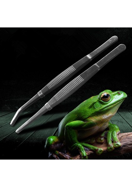 30 cm Paslanmaz Çelik Cımbız Pet Böcekler Bahçe Bükülmüş Besleme Aracı Bükülmüş 30 cm (Yurt Dışından) modelleri