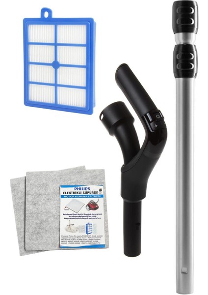 Philips Fc 9192 Performer Pro Uyumlu Kumanda + Boru + Hepa Filtre + Sünger