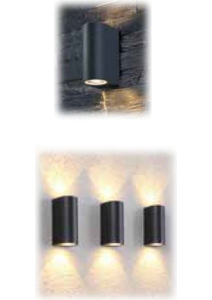 Global 2X5W GU10 Çift Taraflı LED Dekoratif Duvar Apliği 5 Adet modelleri