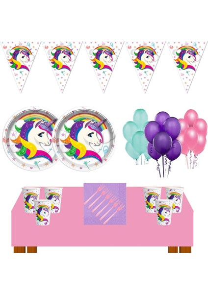 Unicorn Doğum Günü 24 Kişilik Unicorn Doğum Günü Konsepti Ekonomik