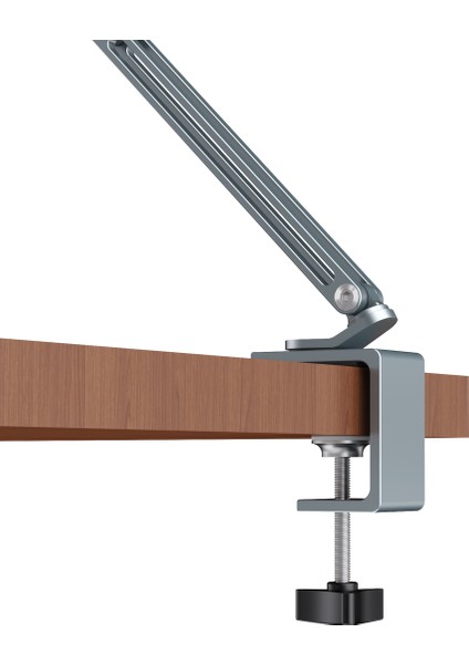 T65 Masaüstü Uzun Kollu Alüminyum Yapıda Kaliteli Kelepçeli iPad Tablet Standı