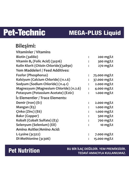 Mega-Plus Likit - Kas-Kemik Sistemi